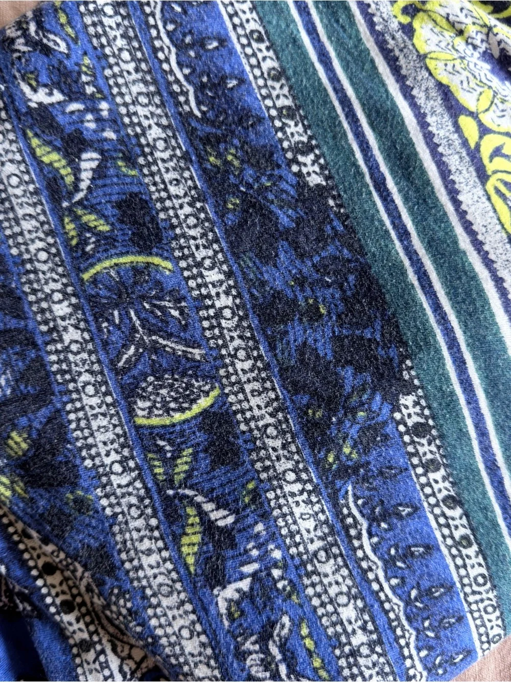 Tamera Wrap Dress by Maeve for Anthropologie XL Blue Motif - Picture 8 of 11